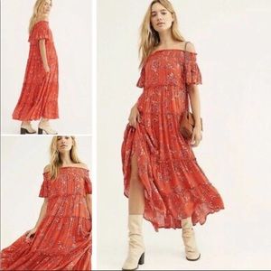 Free People Barclays floral dress